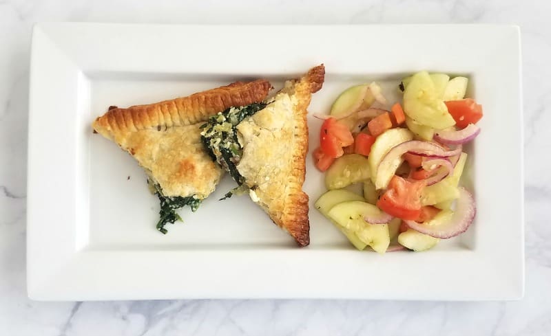 Spinach and Feta Stuffed Tart