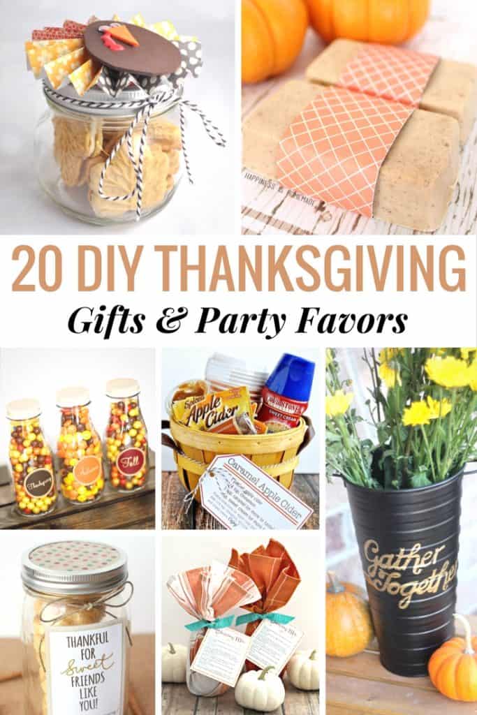 20 DIY Thanksgiving Gifts & Party Favors