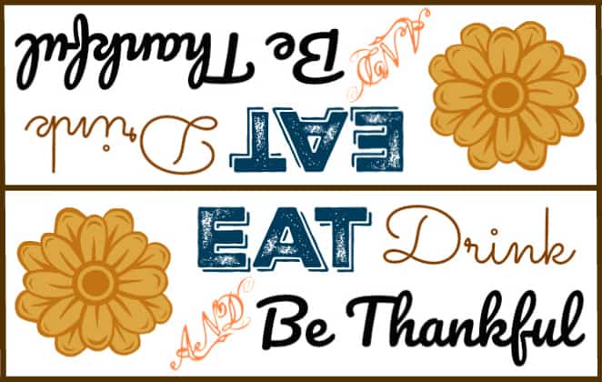 Free Thanksgiving Bag Topper Printables