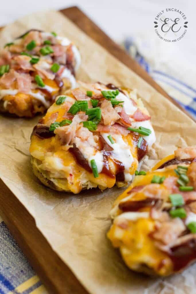 Twice Baked Potatoes with BBQ Sauce