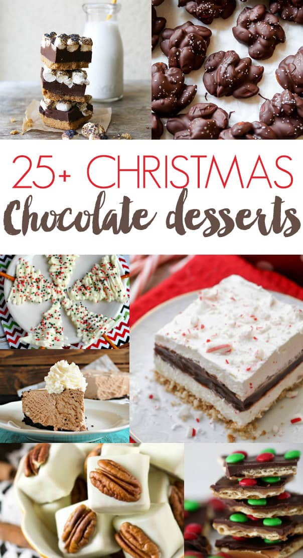 25+ Christmas Chocolate Desserts