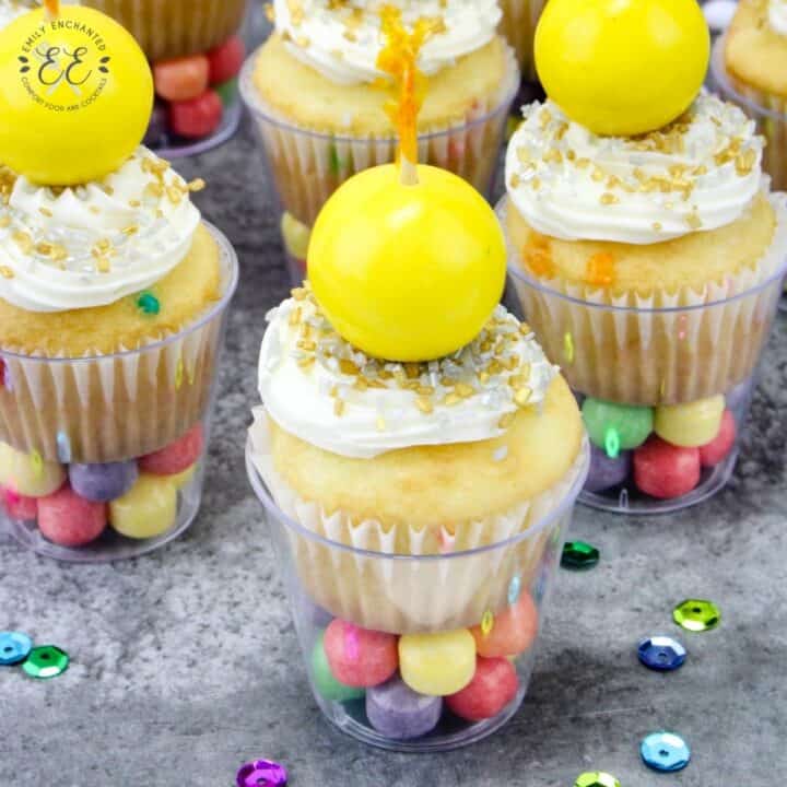 New Year’s Eve Ball Drop Cupcakes