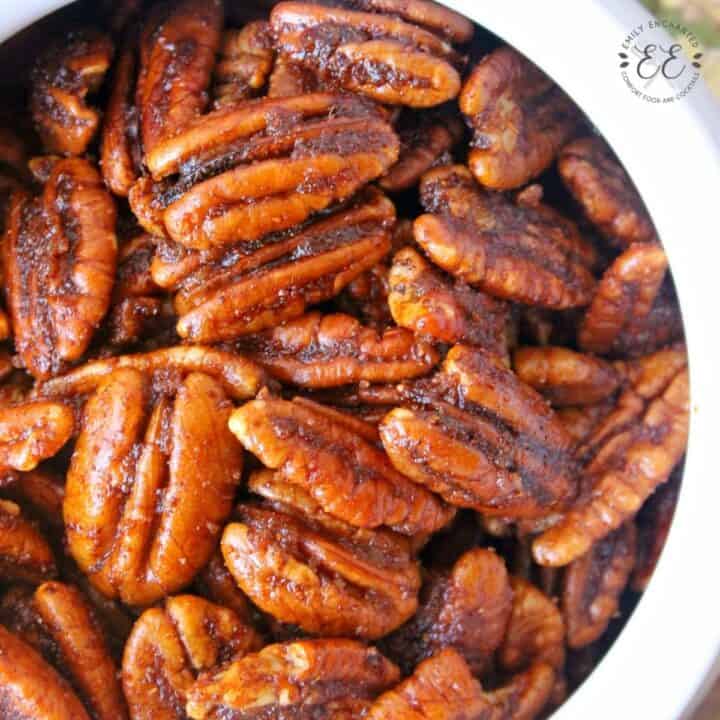 Sweet and Spicy Oven Roasted Pecans