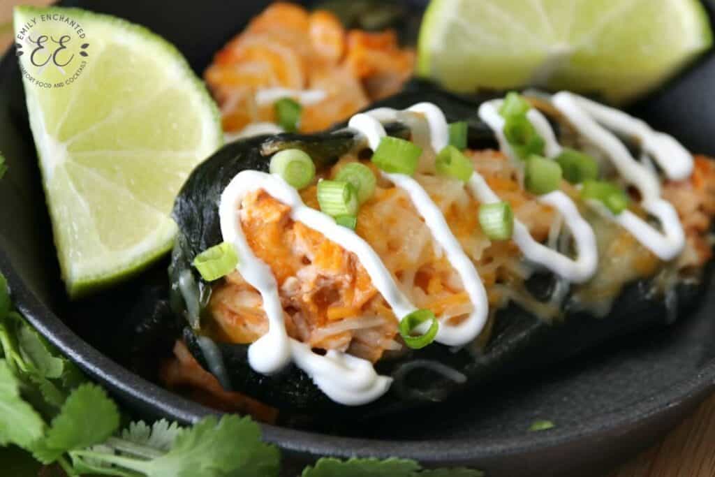 Chicken Stuffed Poblano Peppers Recipe