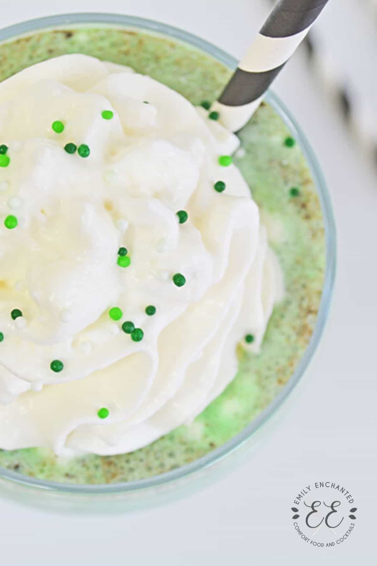 St. Patrick's Day Ice Cream Shake