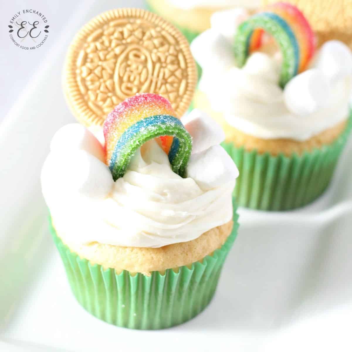 st patricks day cup cake recipes