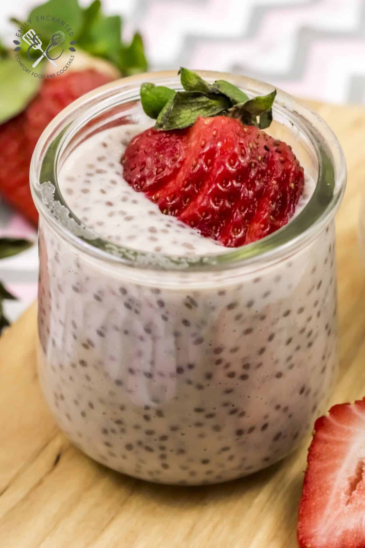 Strawberry Pudding Recipe with Chia Seeds