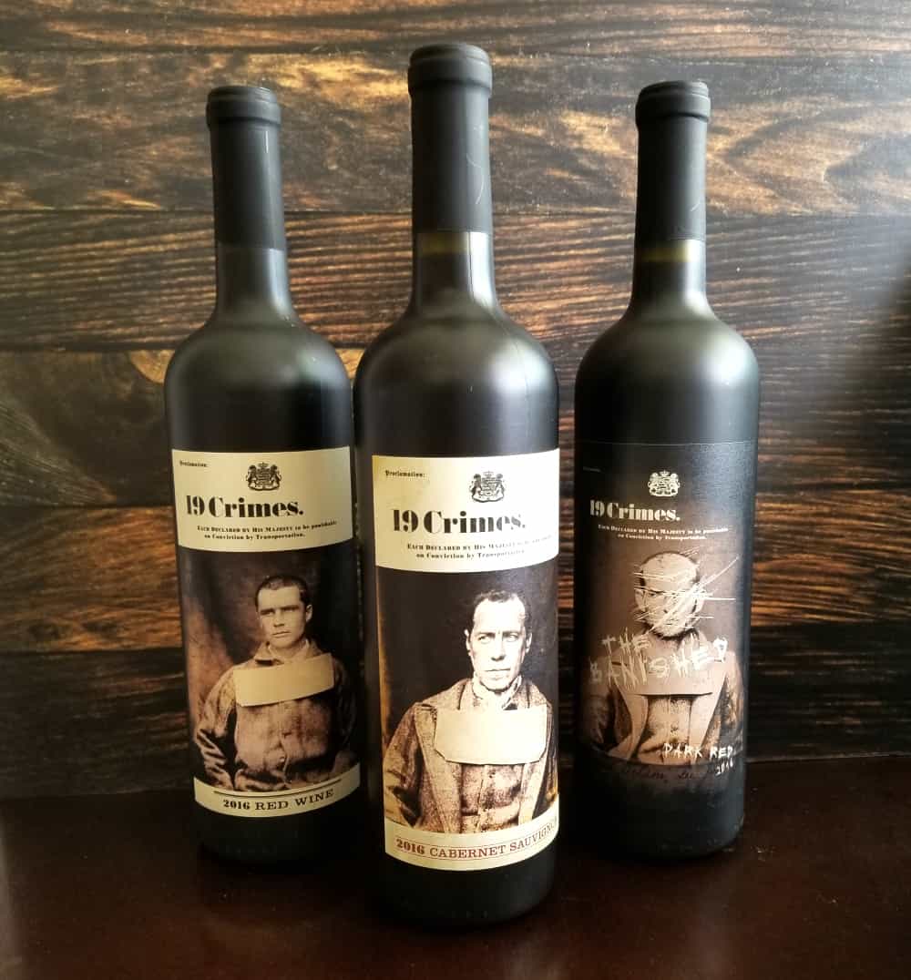 19 Crimes Wine and Living Wine Labels