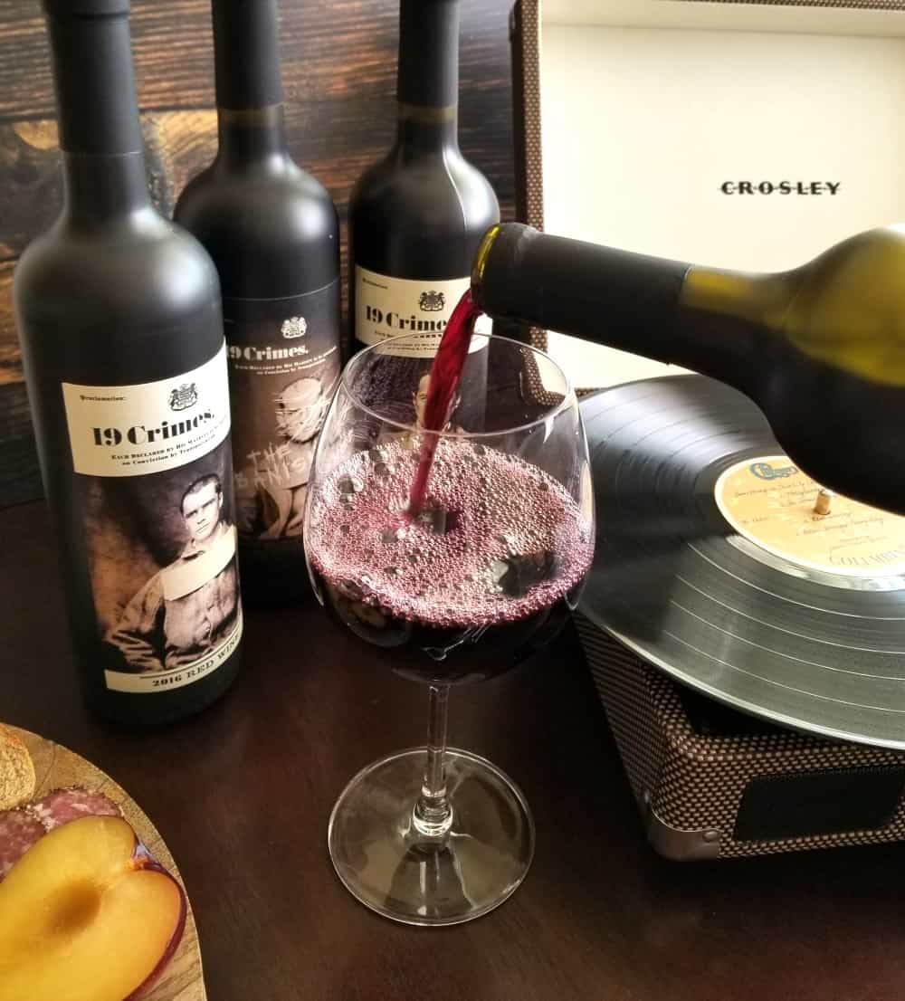 Hosting a Vinyl Party with 19 Crimes Wine and Living Wine Labels | record party, party ideas, charcuterie board, wine party | #19crimes #vinyl #partyidea #wine 19 Crimes Wine and Living Wine Labels