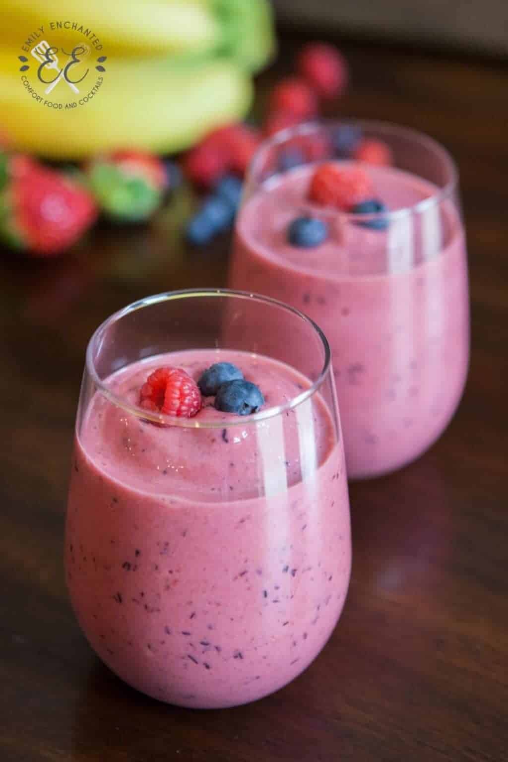 Very Berry Protein Smoothie Fruit Smoothie Recipe