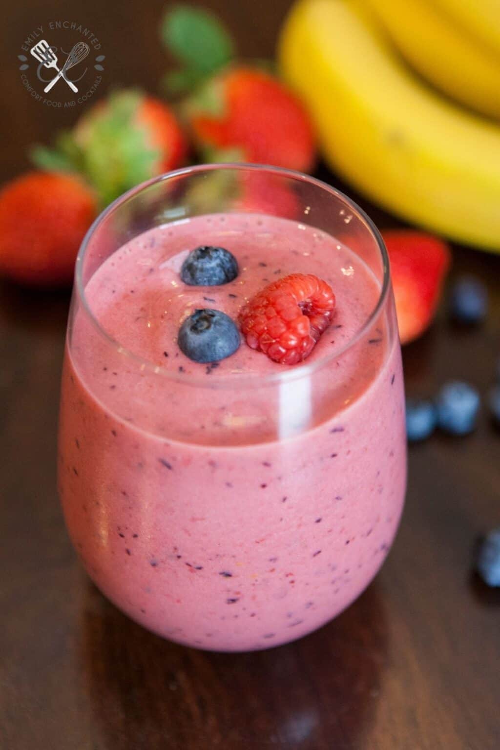 Very Berry Protein Smoothie Fruit Smoothie Recipe