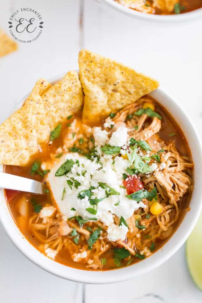 Instant Pot Chicken Tortilla Soup Recipe