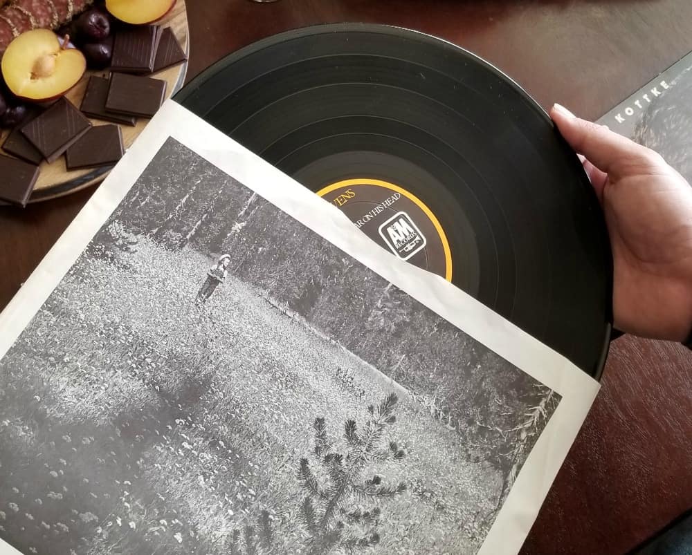 Hosting a Vinyl Party with 19 Crimes Wine and Living Wine Labels | record party, party ideas, charcuterie board, wine party | #19crimes #vinyl #partyidea #wine Cat Stevens VInyl