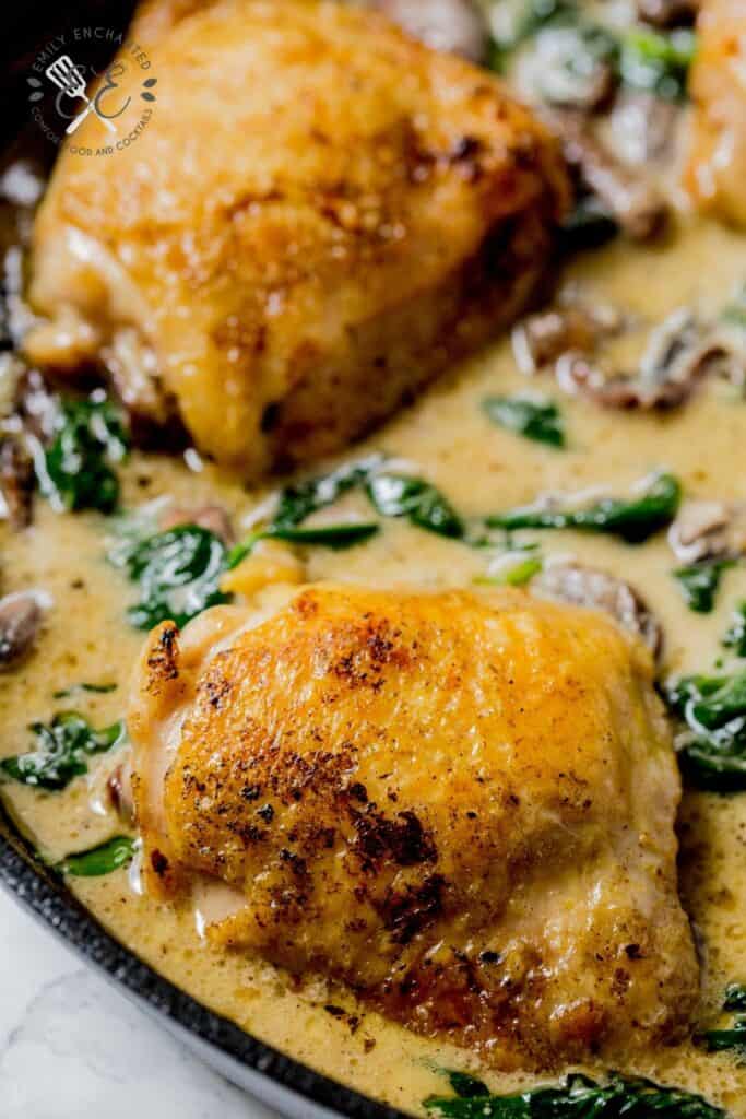 Skillet Chicken Florentine