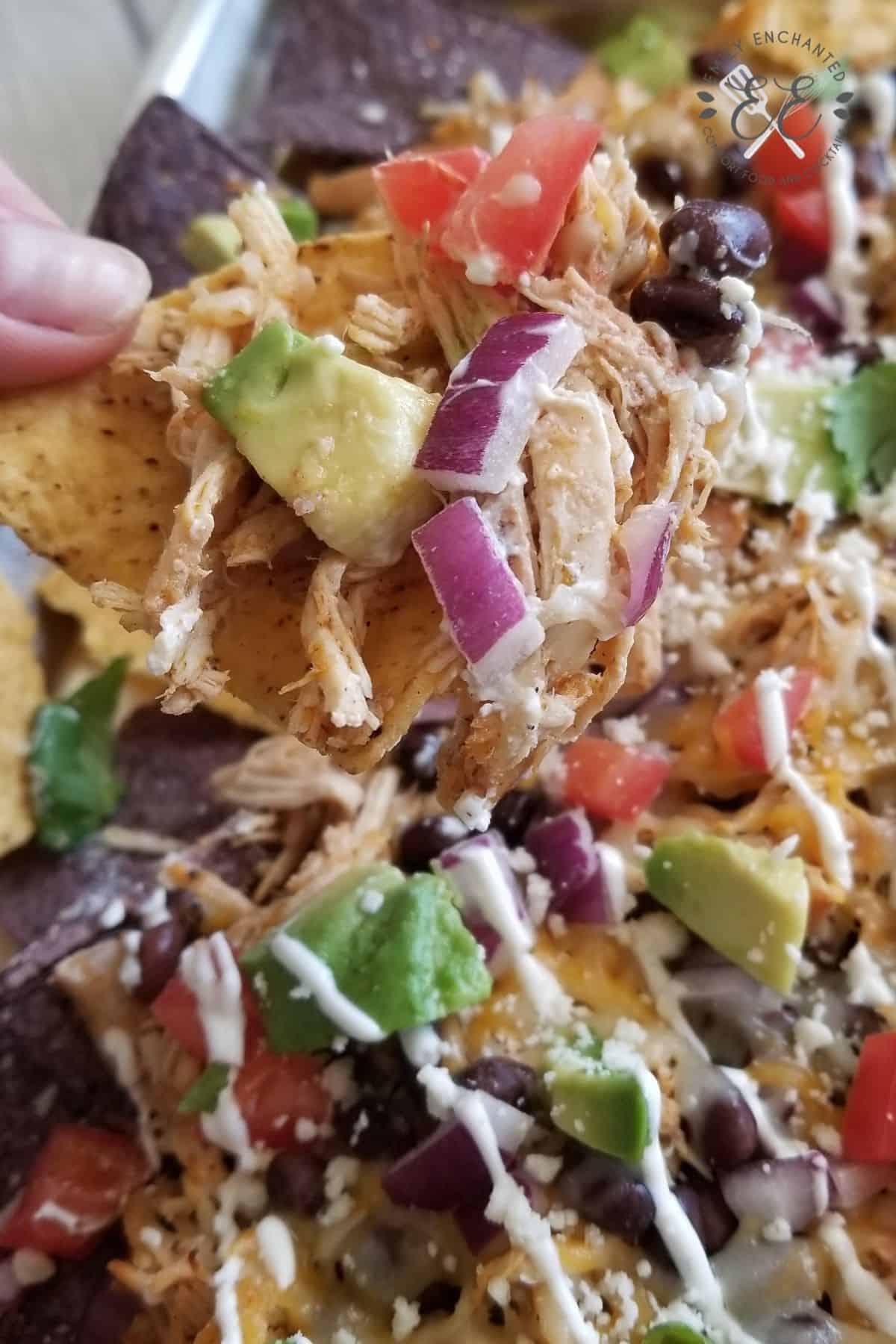 Tequila Lime Chicken Nachos