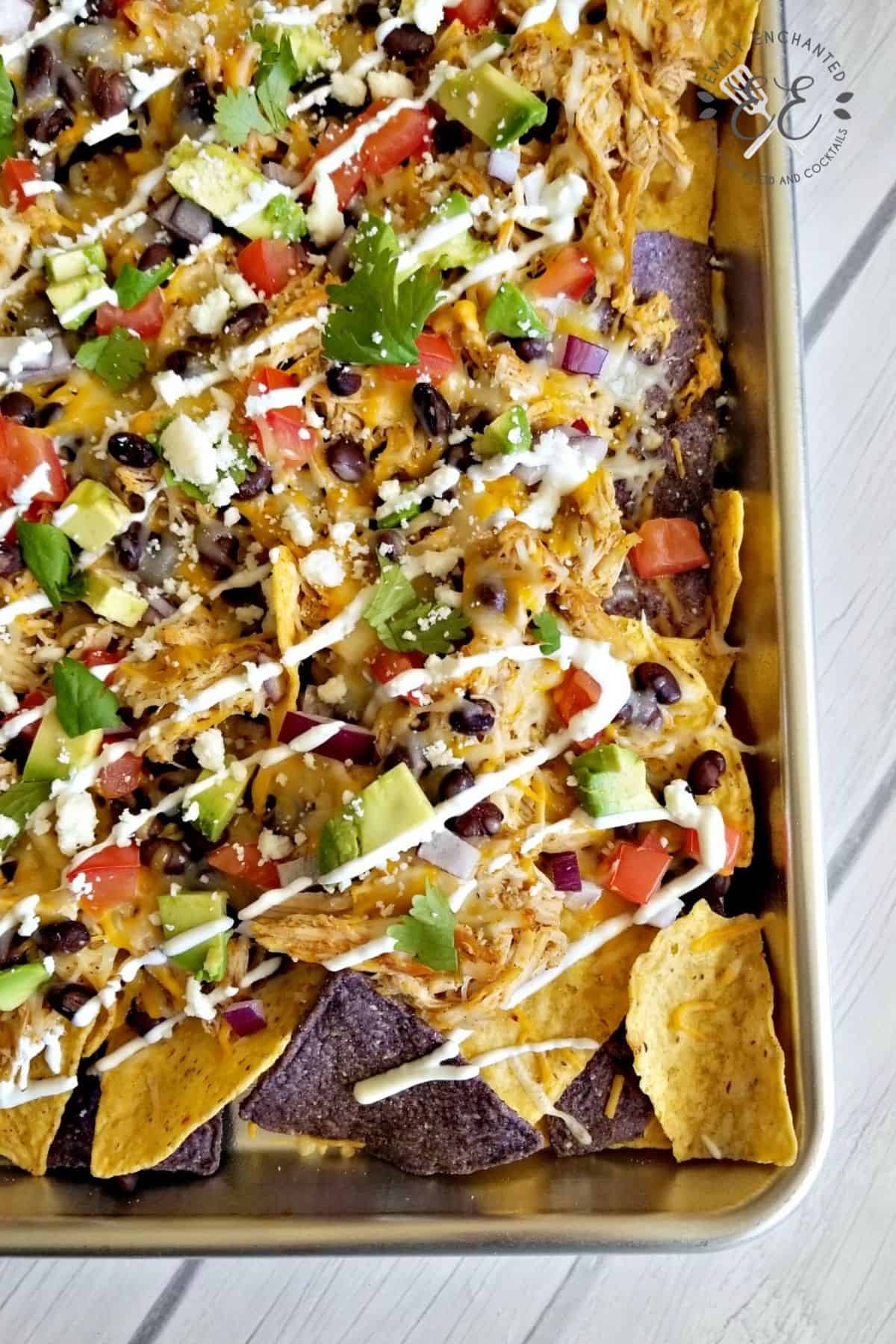 Sheet Pan Chicken Nachos