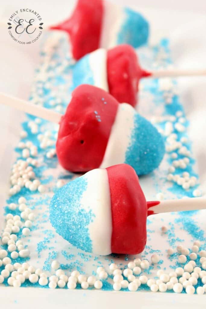 4th of July Firecracker Strawberry Pops Recipe 4th of July Firecracker Strawberry Pops Recipe