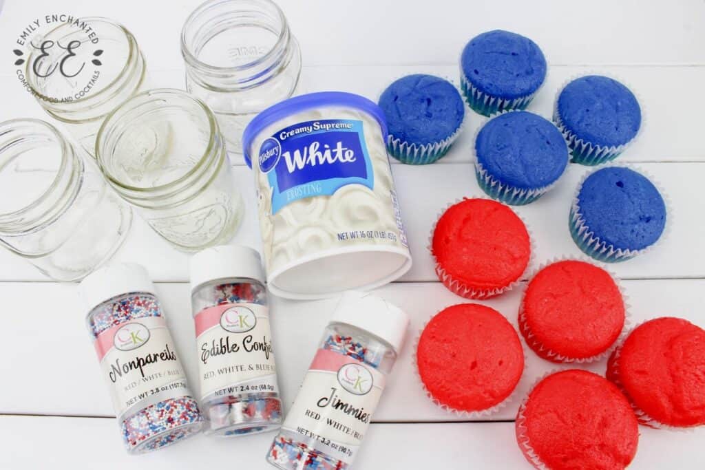 4th of July Cake in a Jar Ingredients 4th of July Cake in a Jar Ingredients