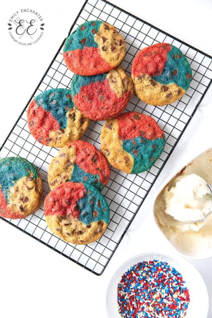 Patriotic Ice Cream Sandwiches