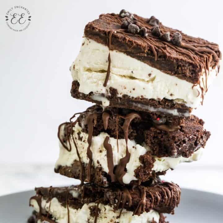 Brownie Ice Cream Sandwiches