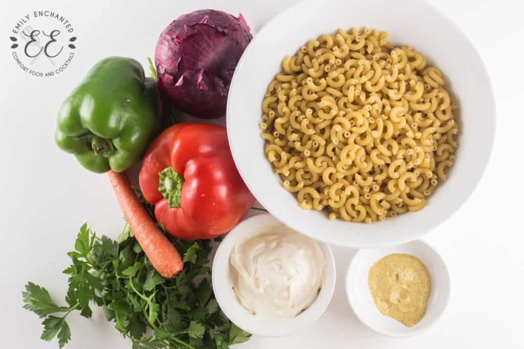 Macaroni Salad Ingredients