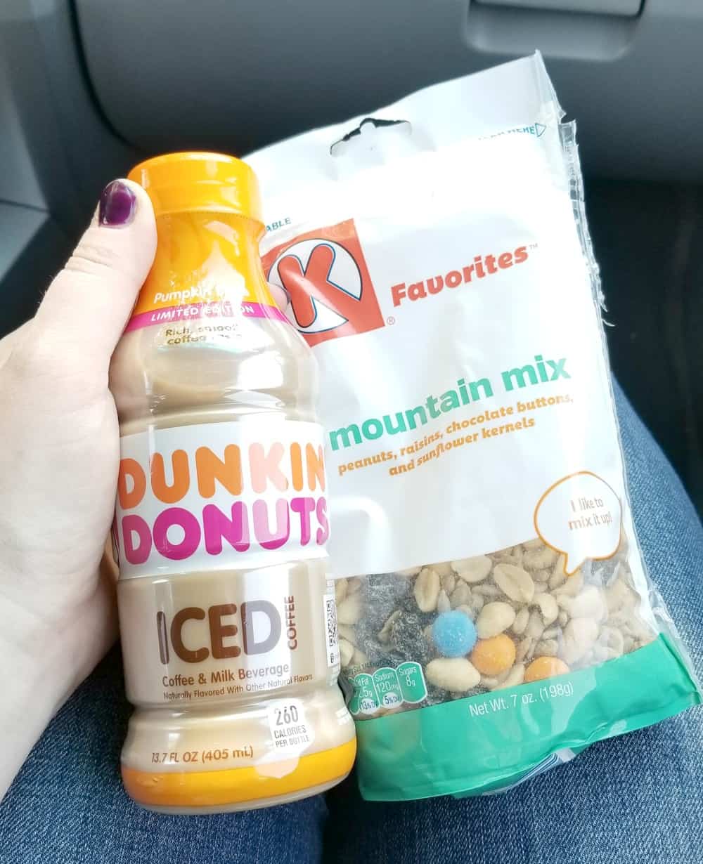 Last Minute Road Trip Essentials | Dunkin' Donuts Bottled Iced Coffee Pumpkin Spice