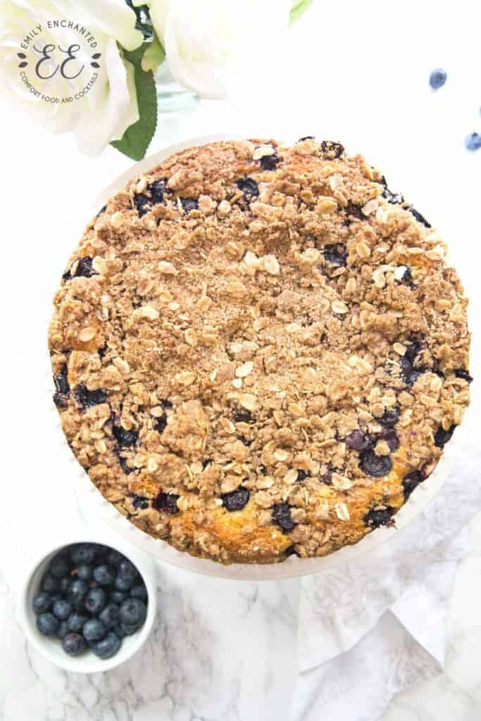 Blueberry Coffee Cake Recipe with Cinnamon Oat Streusel