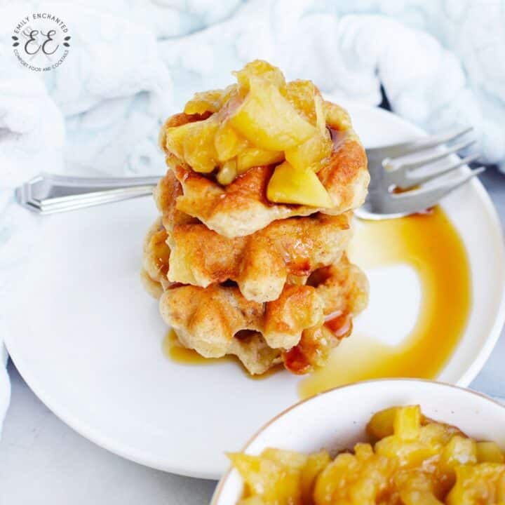 Brown Sugar Apple Waffles