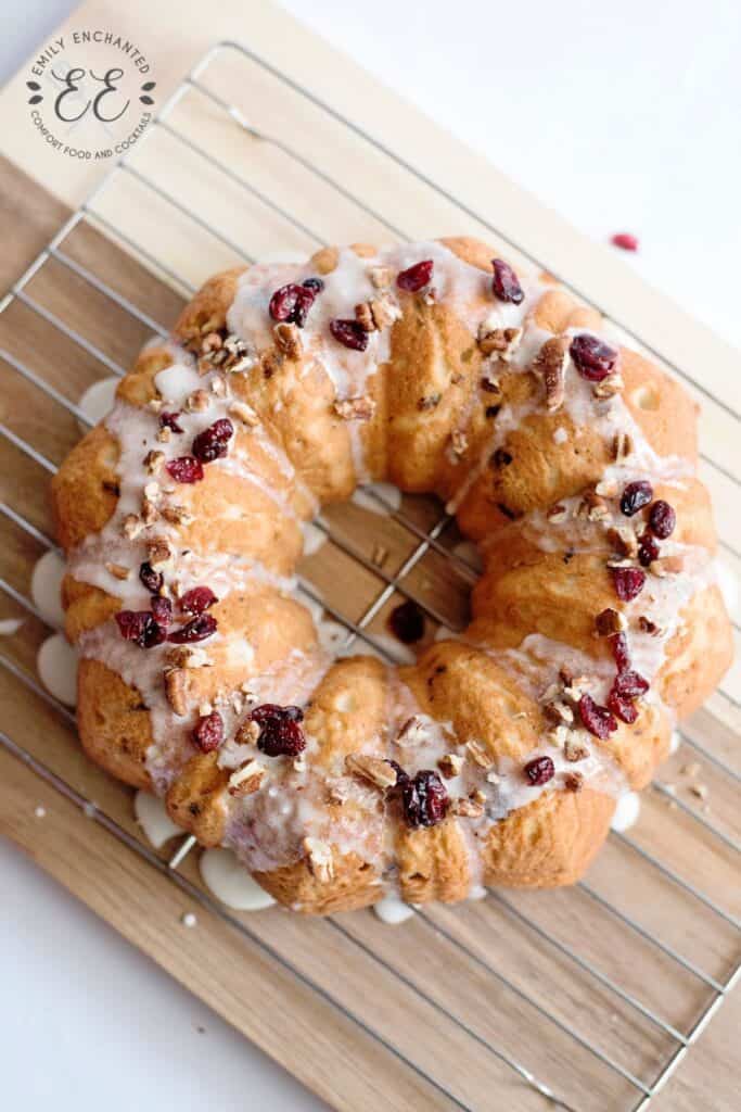 Cranberry Pecan Pound Cake Recipe with Glaze