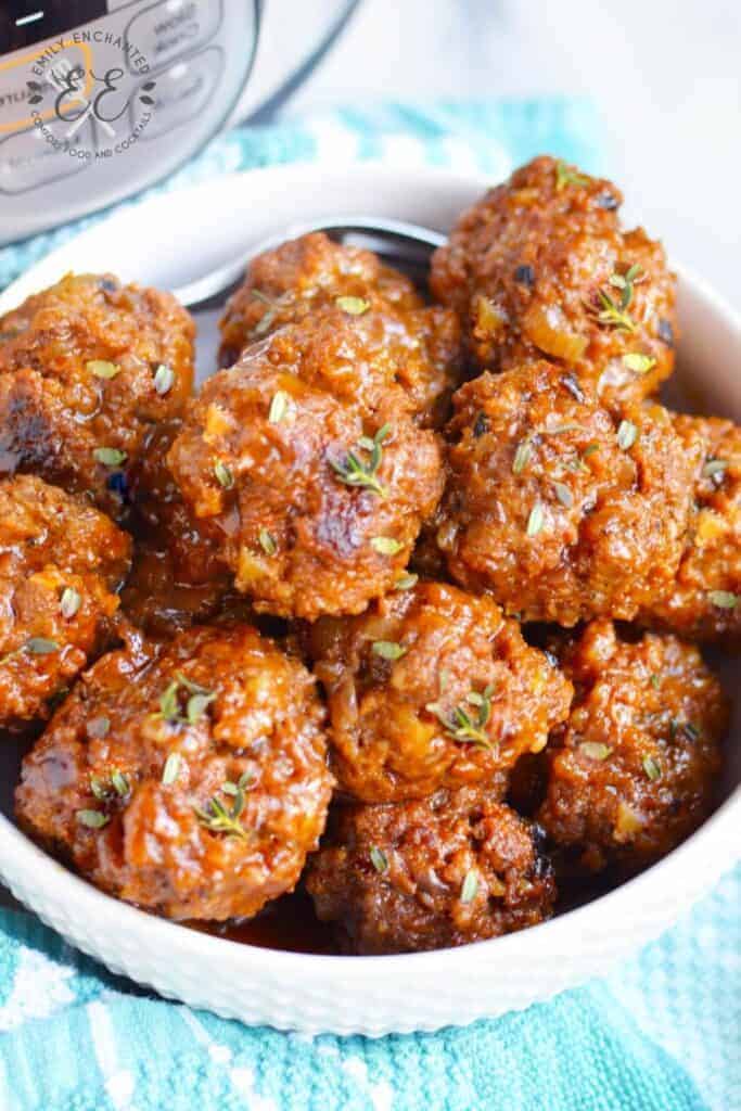 Instant Pot Meatballs Recipe with BBQ Sauce