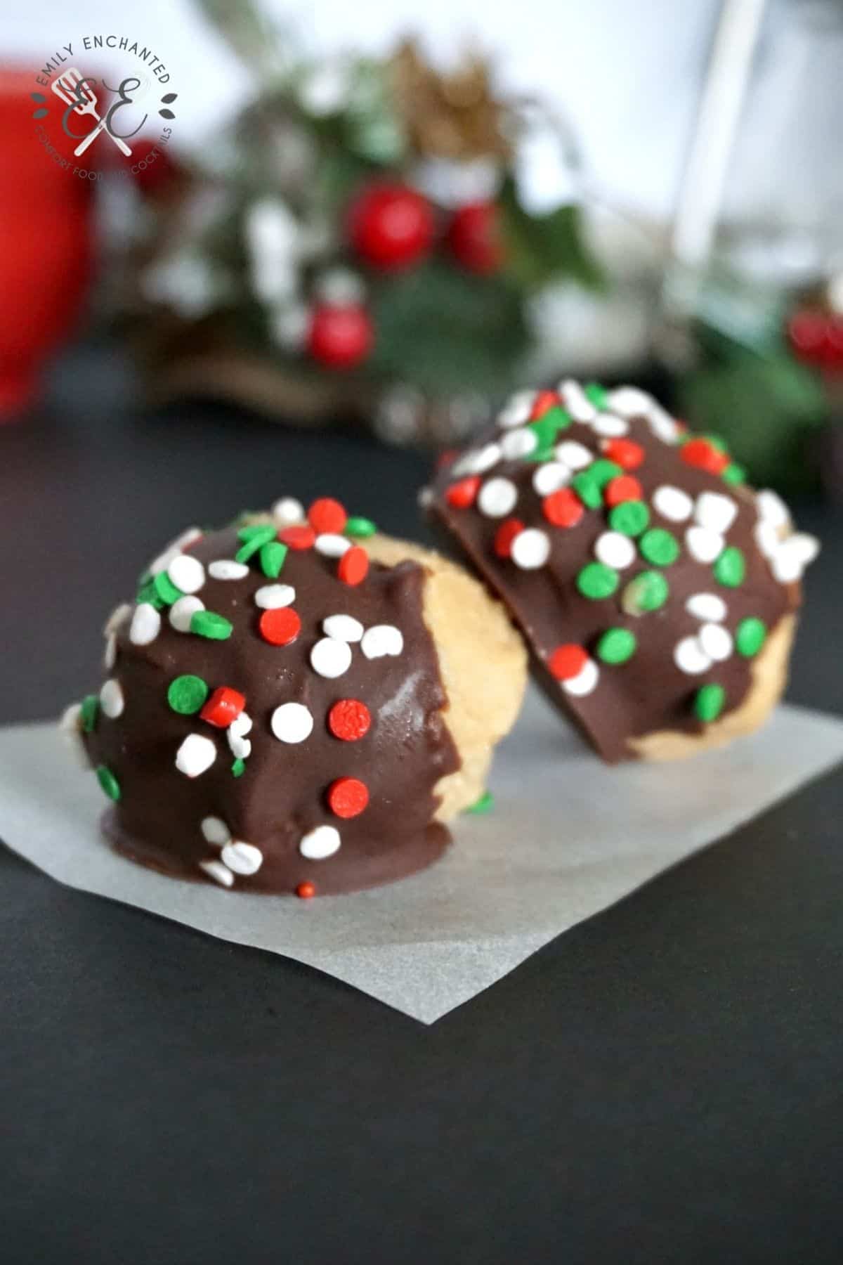 Christmas No Bake Peanut Butter Balls Recipe Christmas Peanut Butter Balls Recipe