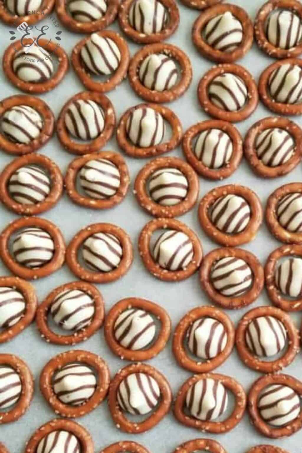 Best Chocolate Pretzel Rings with Hershey Kisses