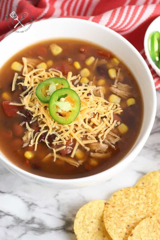 Slow Cooker Chicken Taco Soup Recipe