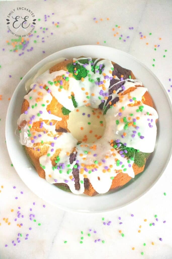 Mardi Gras Bundt Cake