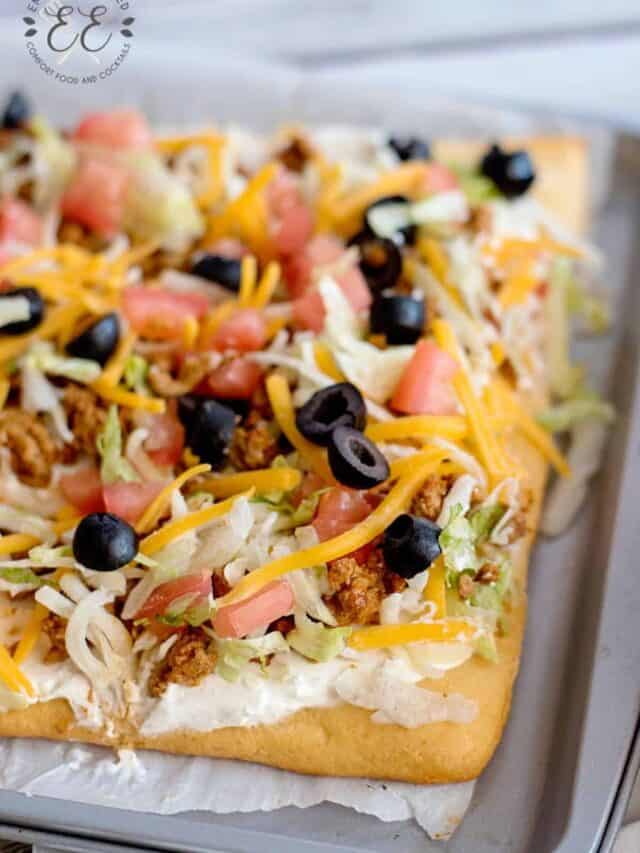 Crescent Roll Taco Pizza - Emily Enchanted