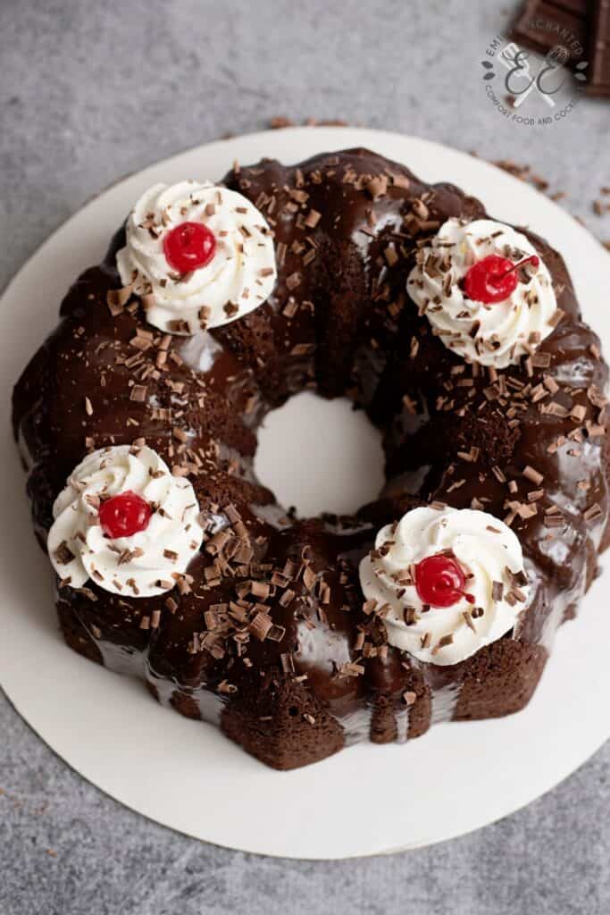 Black Forest Bundt Cake - i am baker