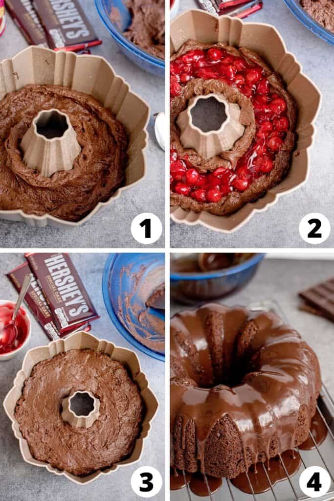 Black Forest Bundt Cake - i am baker