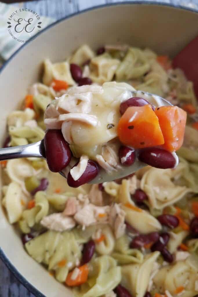 Chicken and Cheese Tortellini Soup