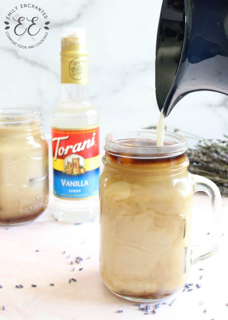 Lavender Vanilla Cold Brew Latte with Torani Vanilla Syrup