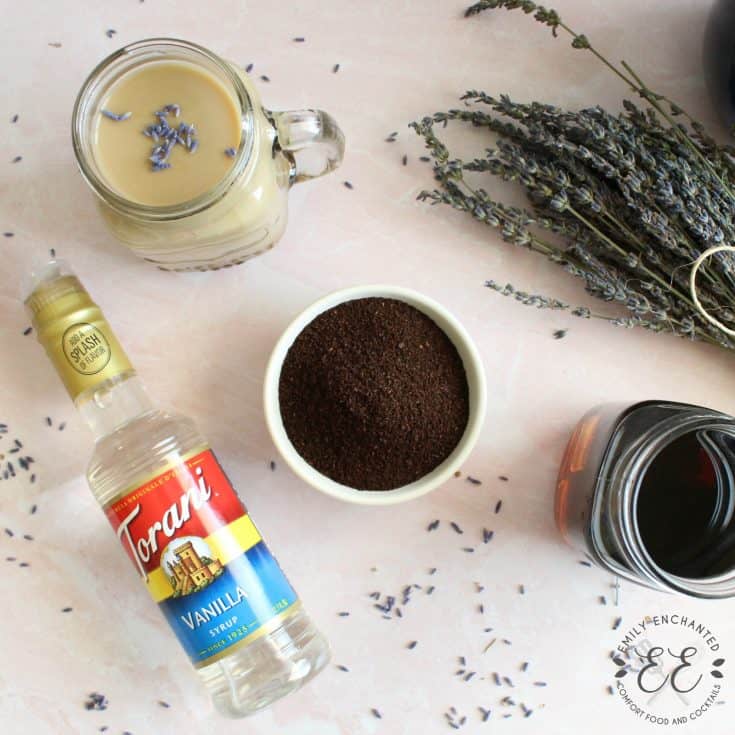 Lavender Vanilla Cold Brew Latte with Torani Vanilla Syrup