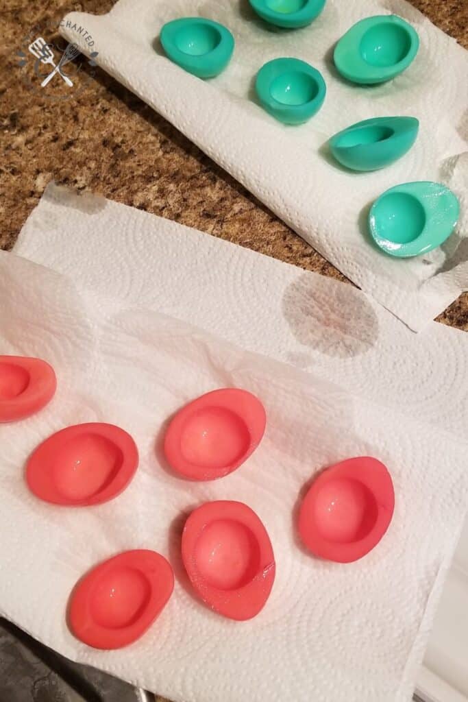 Red and Green Deviled Eggs Red and Green Deviled Eggs
