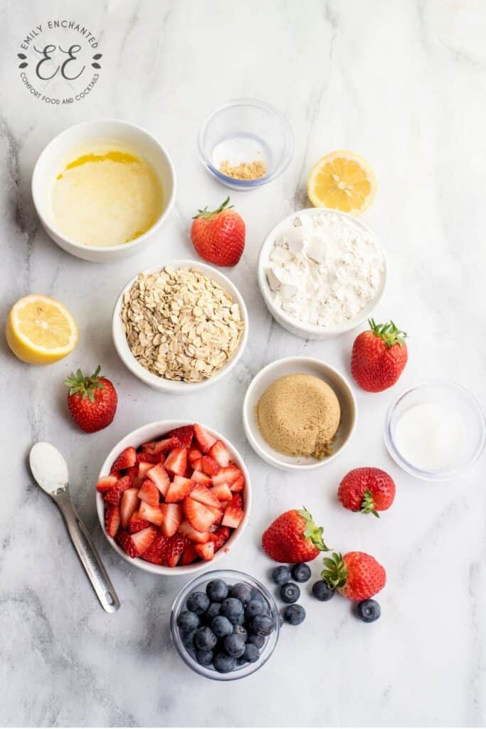 Berry Oatmeal Bars Ingredients Berry Oatmeal Bars Ingredients