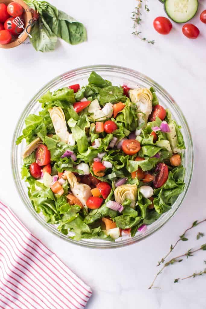 Zesty Italian Salad Recipe with Dressing Zesty Italian Salad Recipe with Dressing