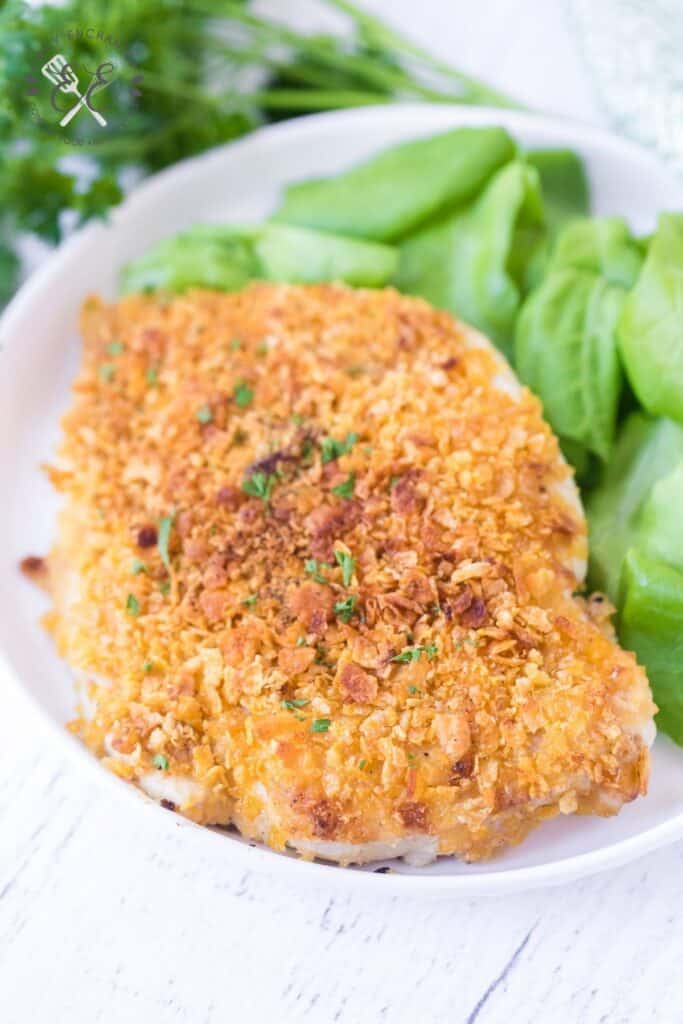 Baked Chicken Breast with Cornflake Crust