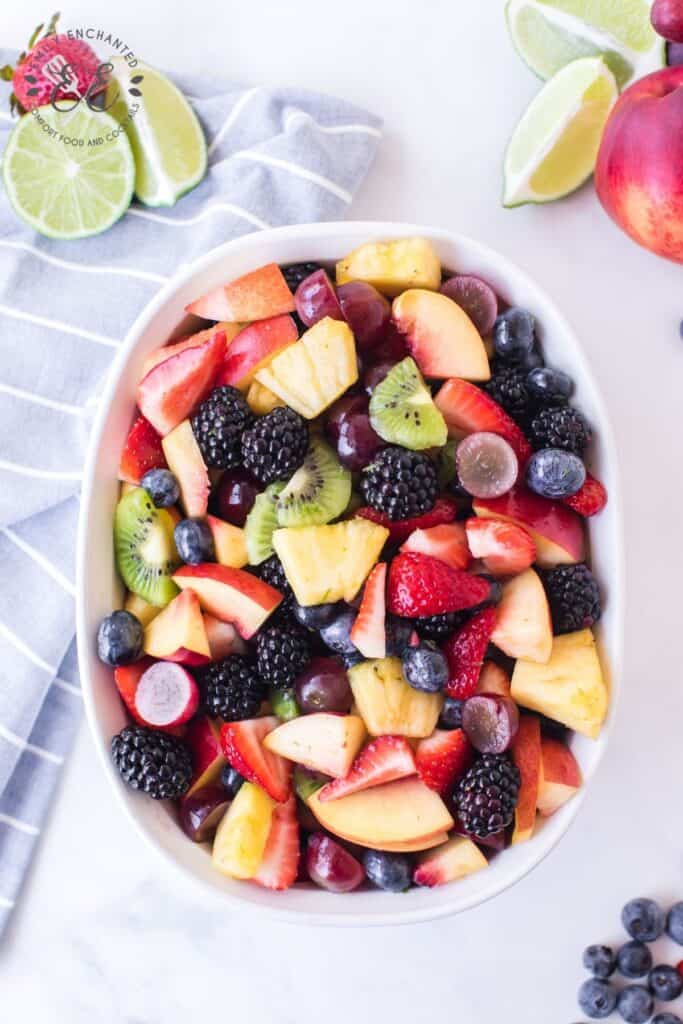 Summer Fruit Salad Recipe with Honey Lime Dressing