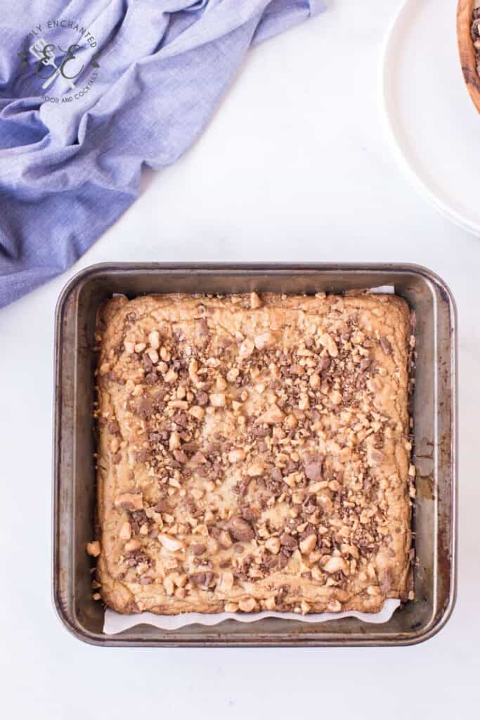 Toffee Pecan Vanilla Brownies