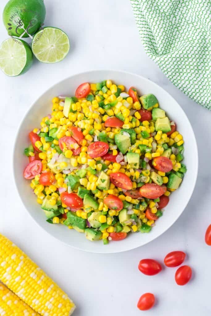 Corn Salad Recipe with Vinaigrette Dressing