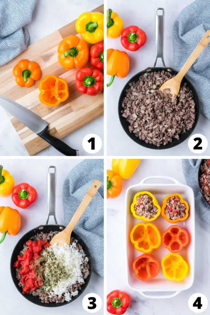 Beef and Rice Stuffed Peppers Beef and Rice Stuffed Peppers