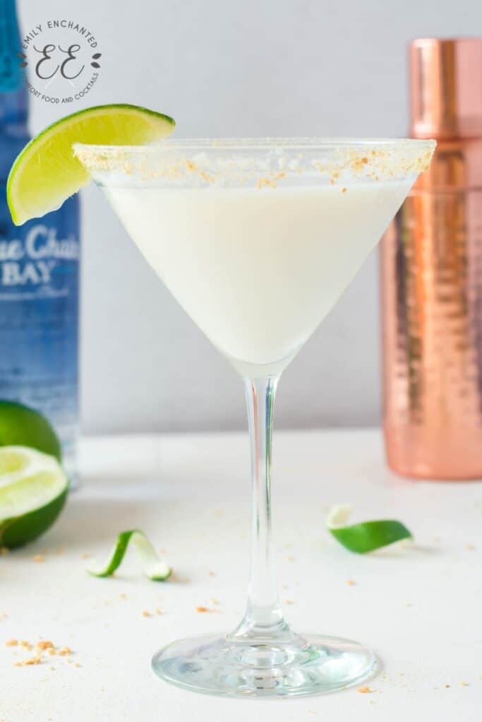 Coconut Key Lime Martini with Graham Cracker Rim Coconut Key Lime Martini with Graham Cracker Rim