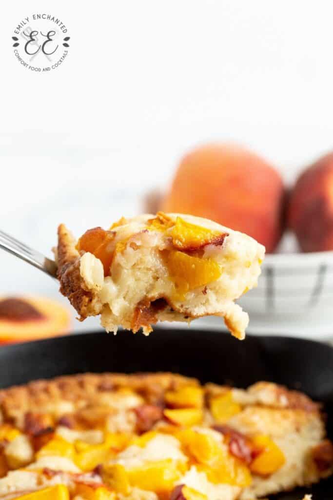 Upside Down Peach Cobbler